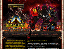 Tablet Screenshot of crownsofpower.com